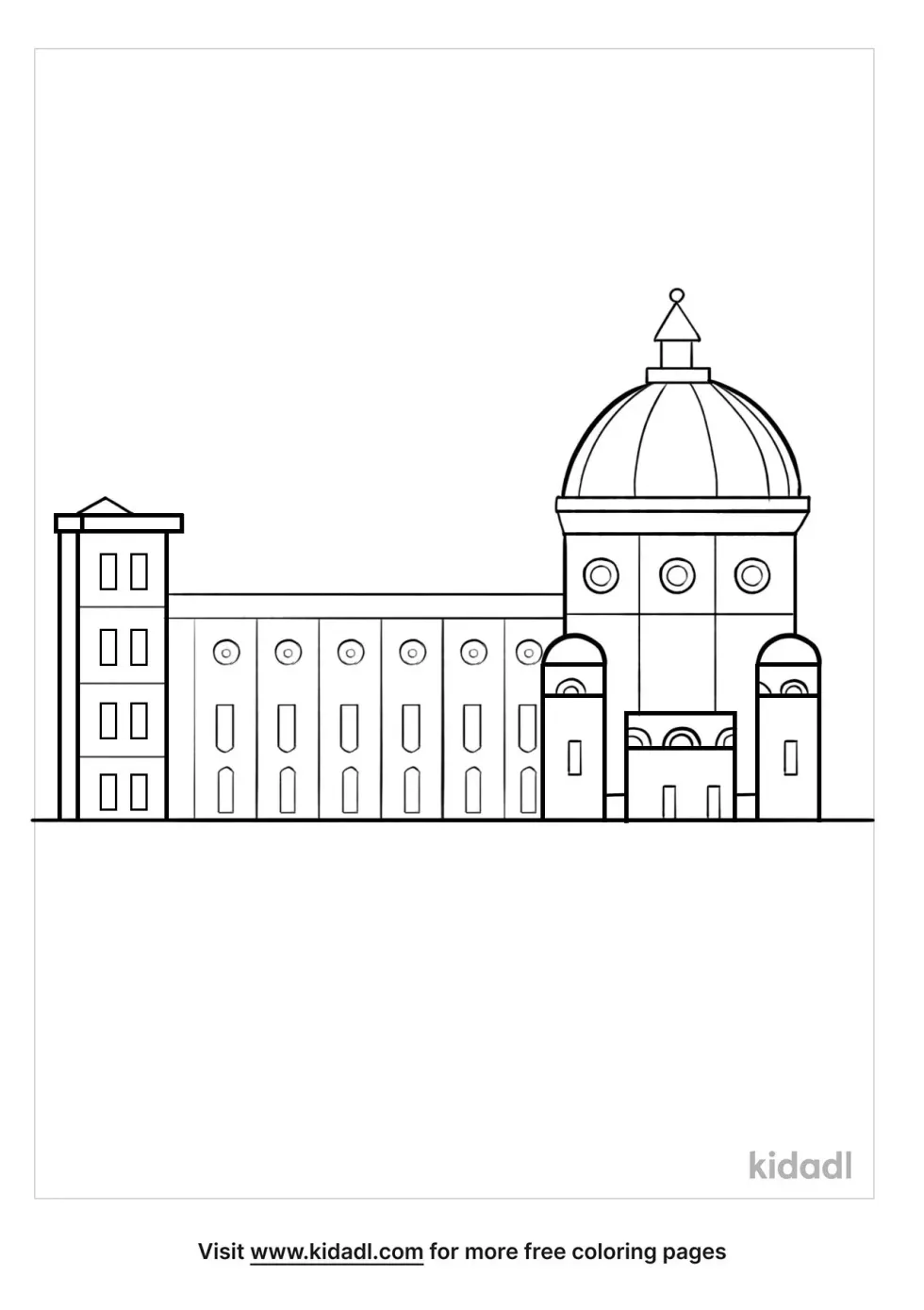 Dome Of Florence Coloring Page