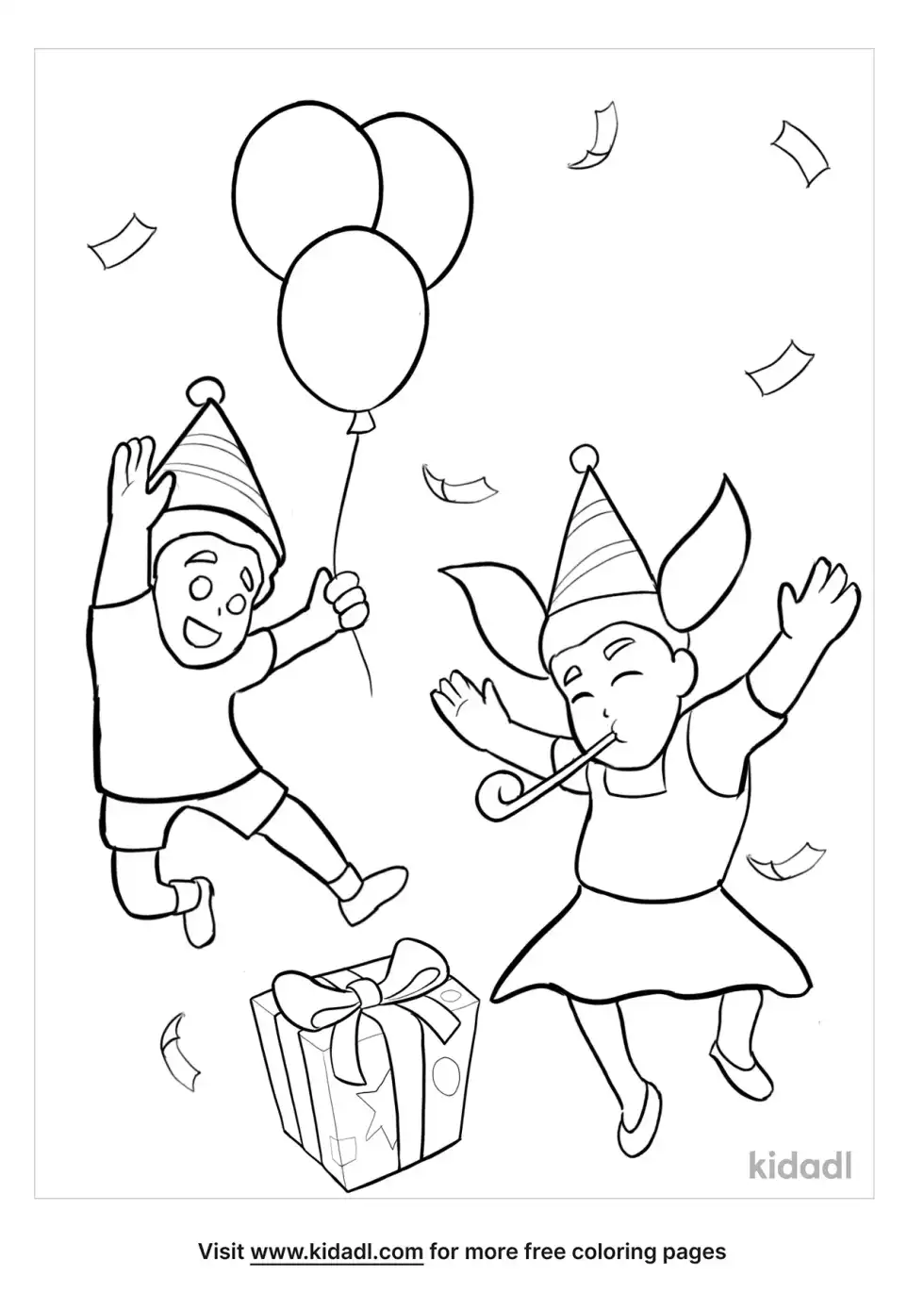 Party Coloring Page