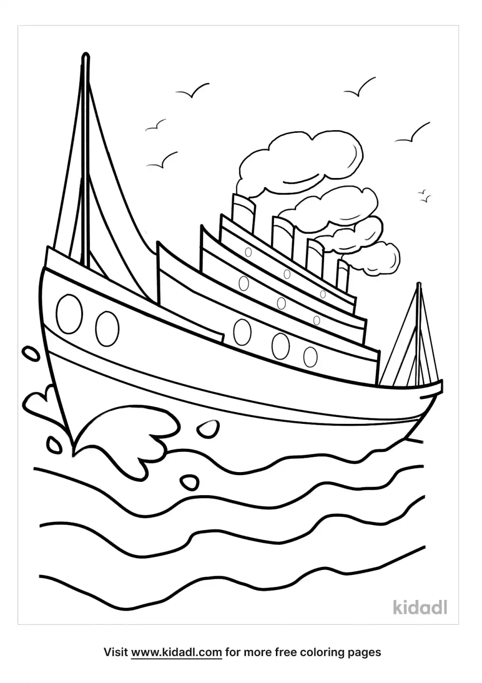 Titanic Coloring Page