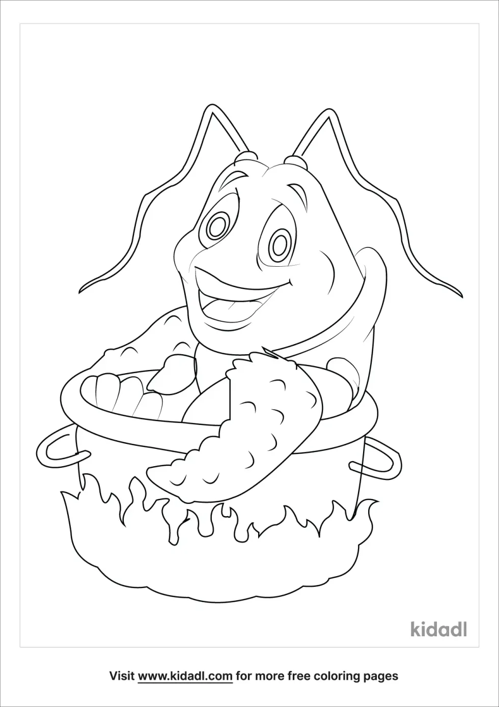 Spiny Lobster Coloring Page