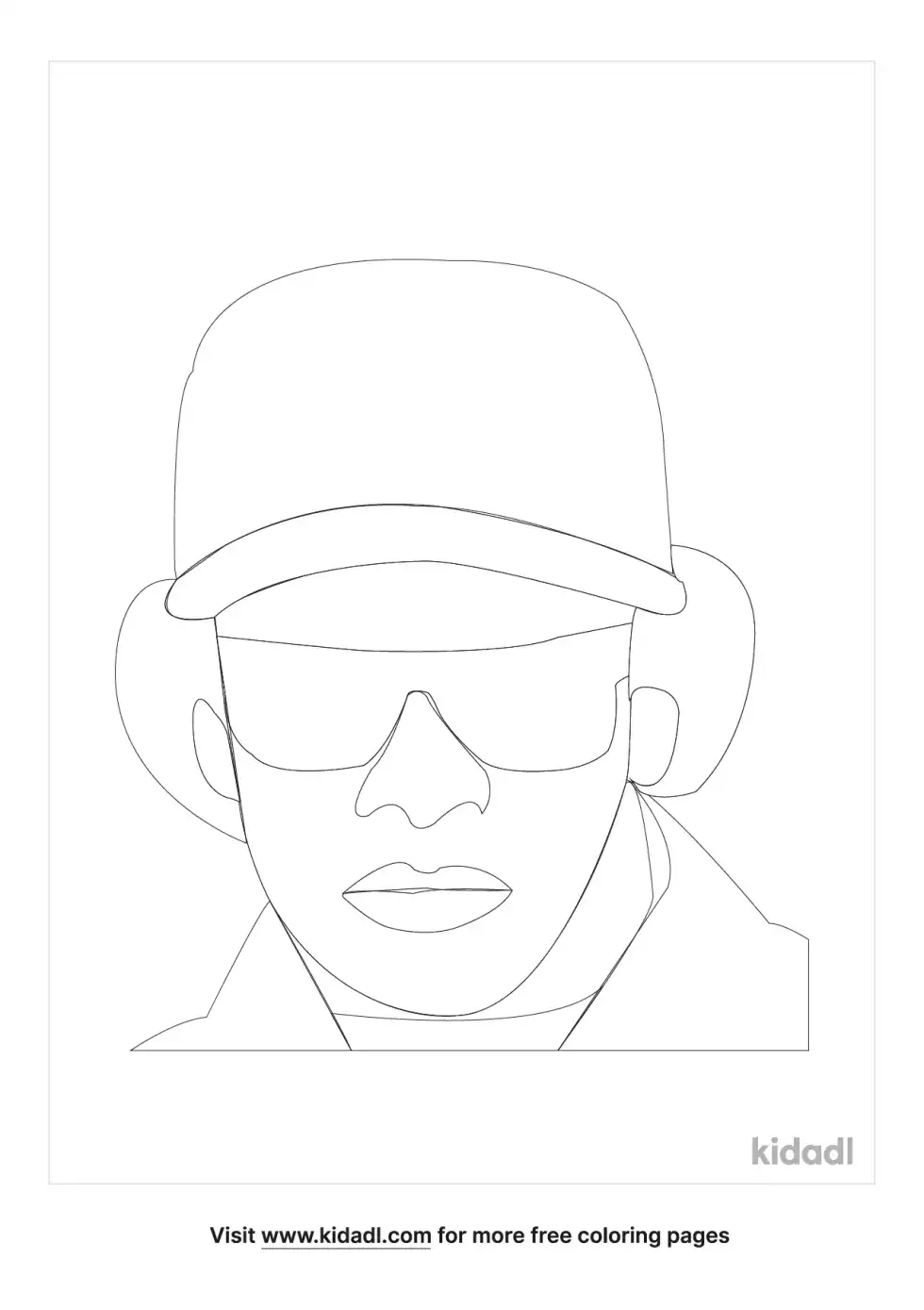 Eazy E Coloring Page