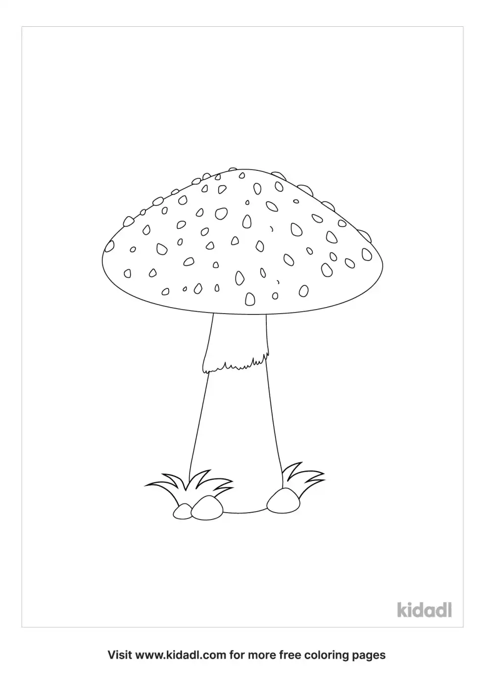 Fungi Coloring Page