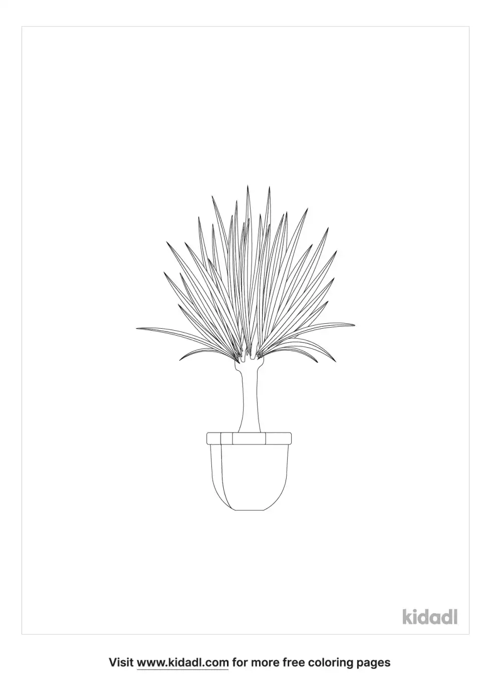 Compact Dragon Tree Coloring Page