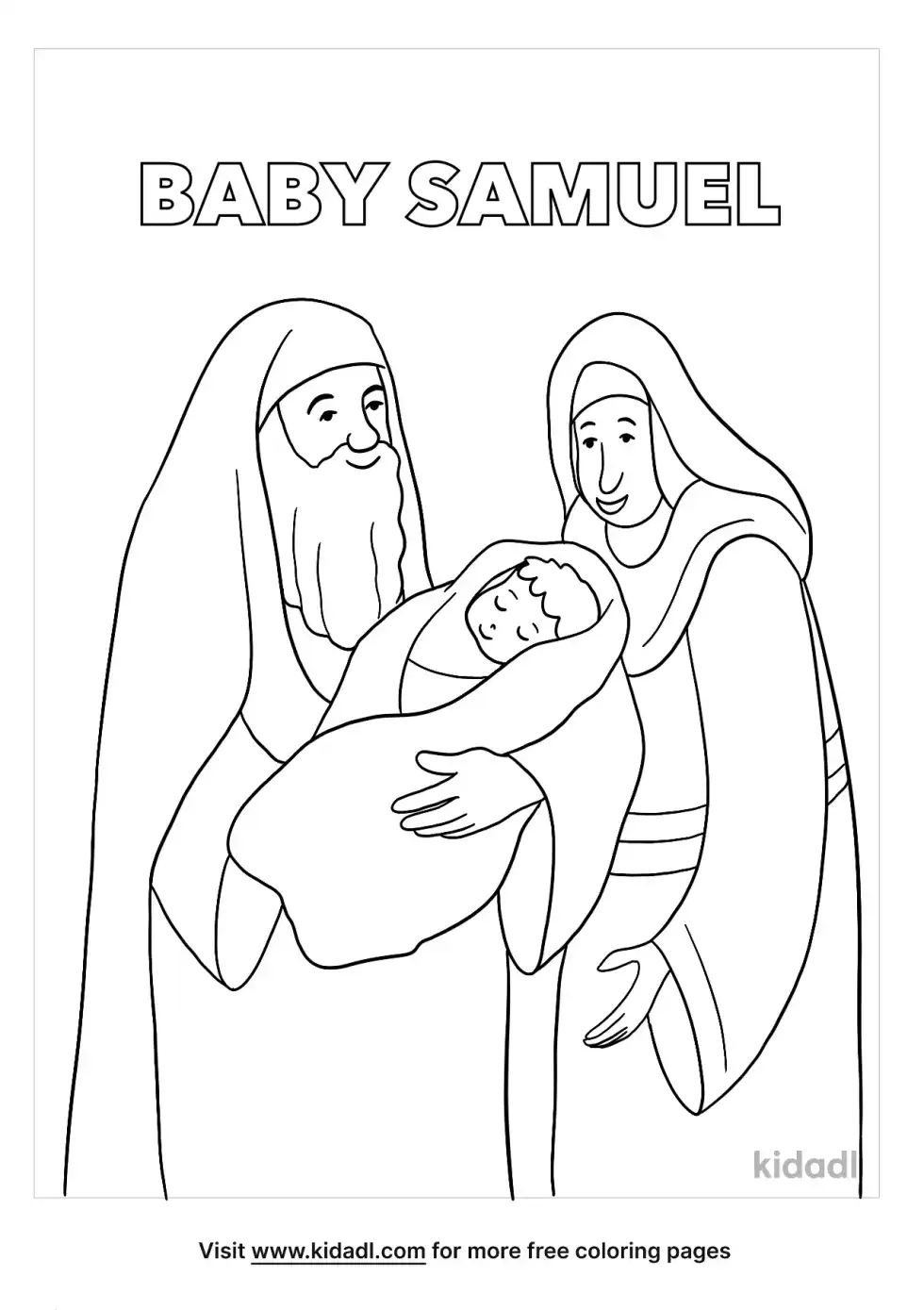 Baby Samuel Coloring Page