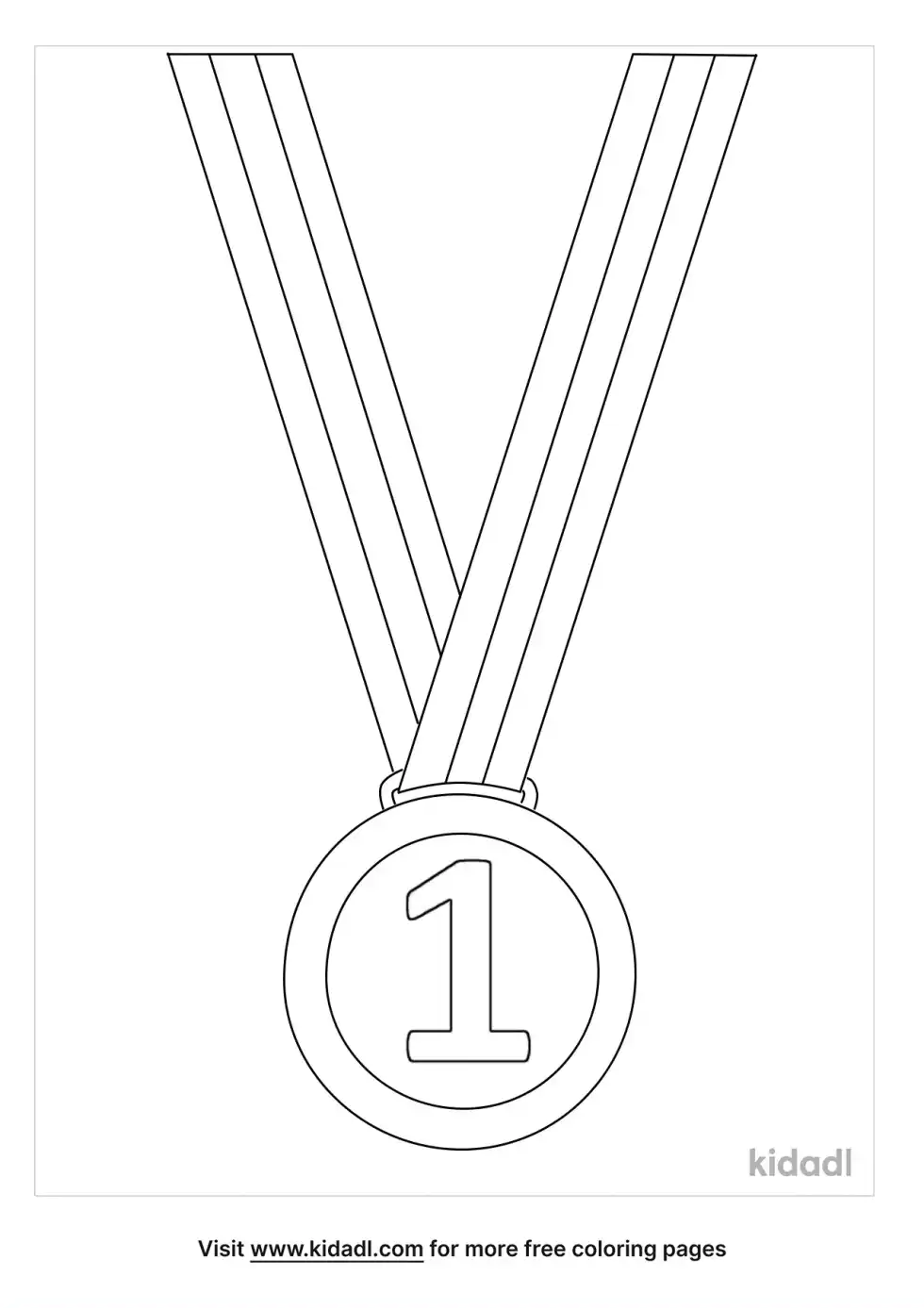 Olympic Medal Coloring Page