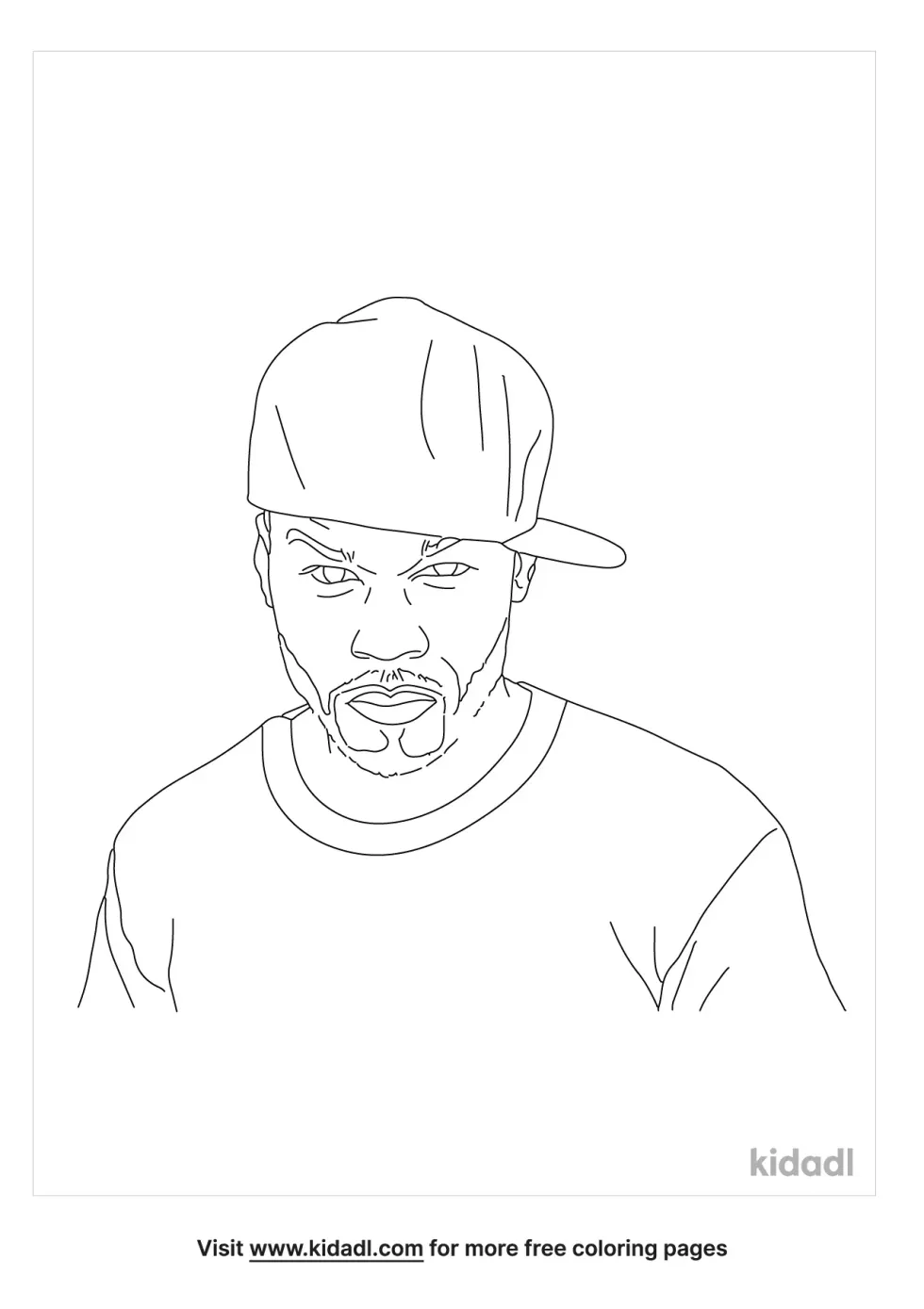 50 Cent Coloring Page