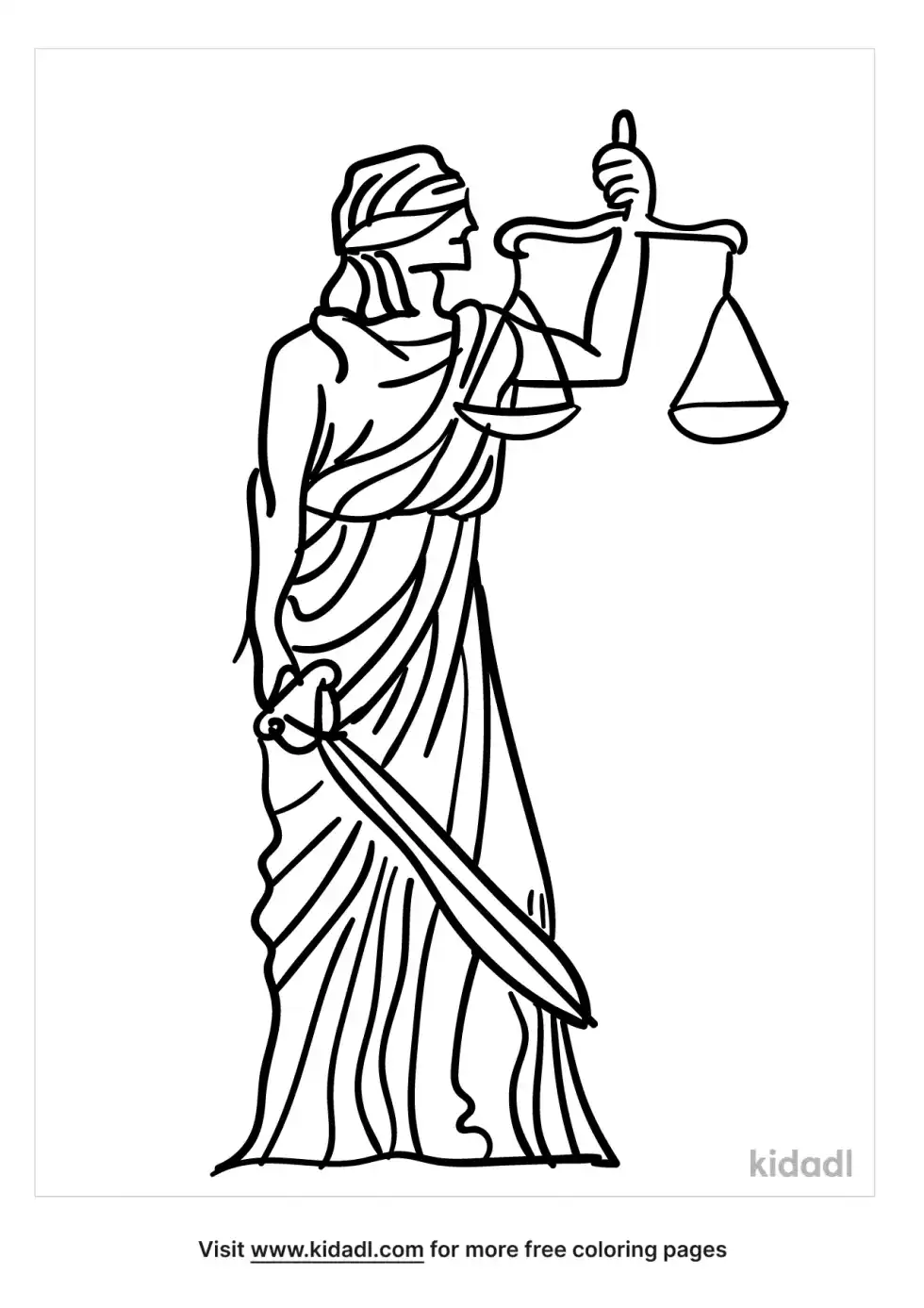 Justice Coloring Page