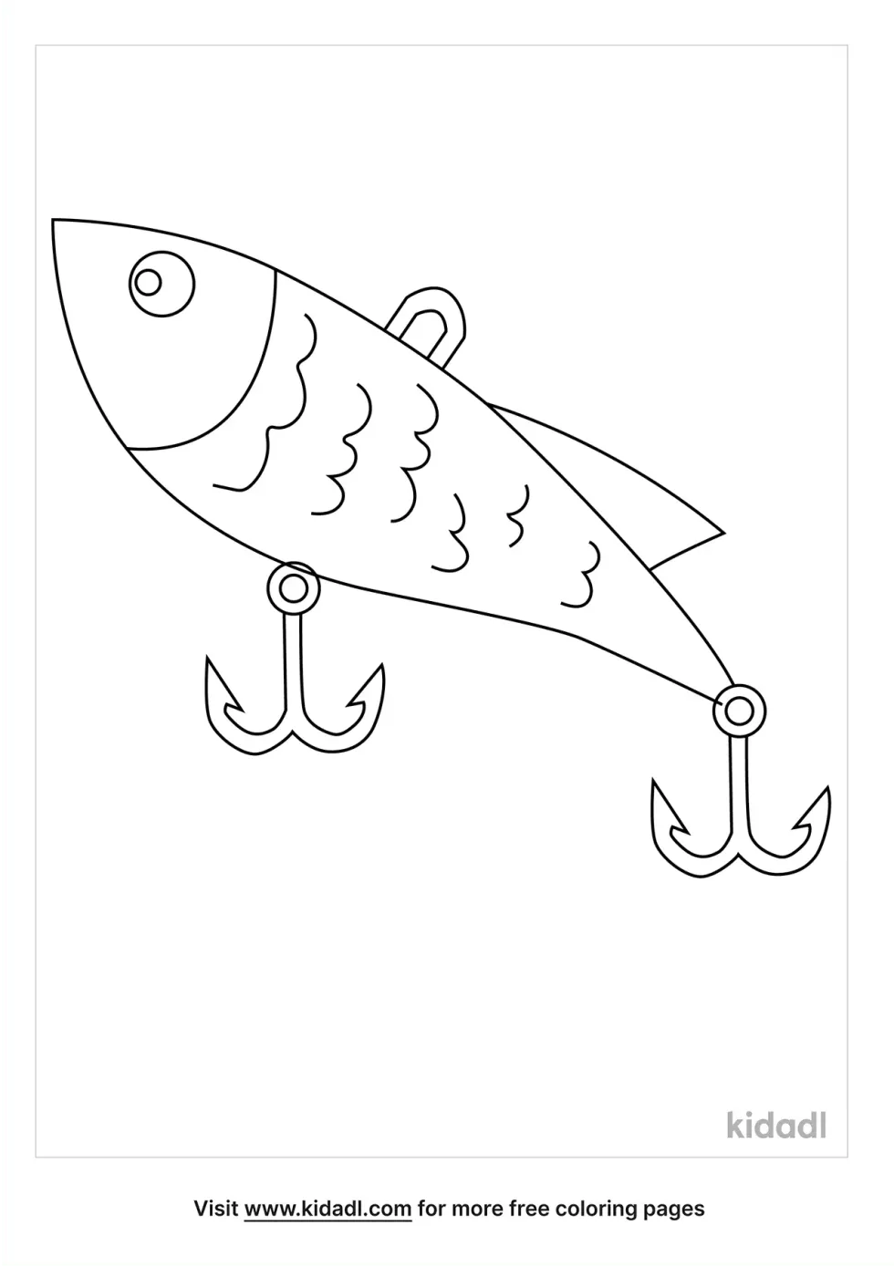 Fishing Lure Coloring Page