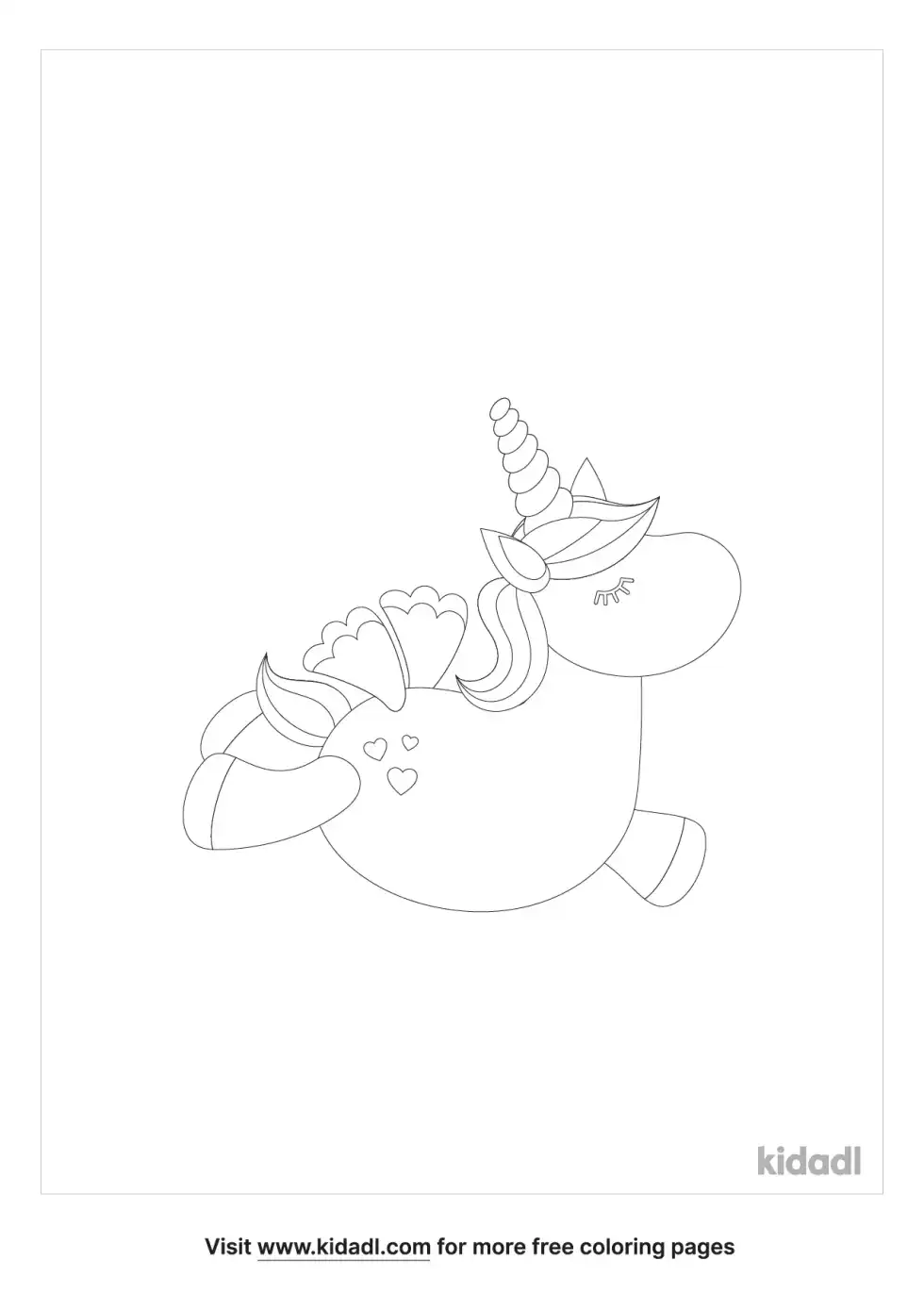 Pegasus Cute Coloring Page