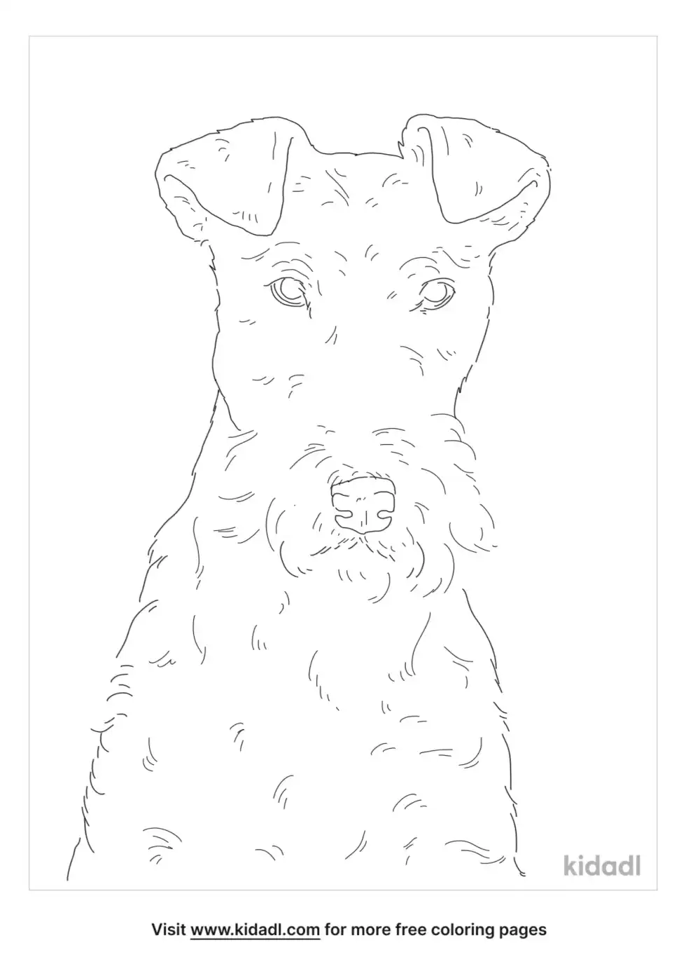 Wire Fox Terrier Coloring Page