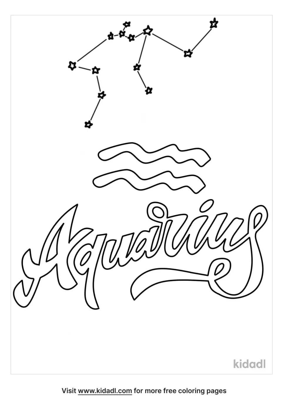 Aquarius Coloring Page