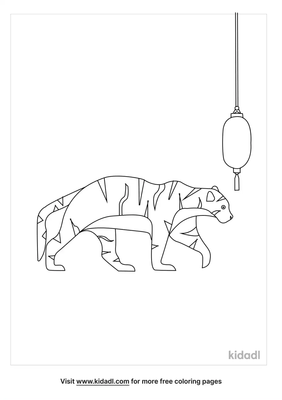 Year Of The Tiger Coloring Page