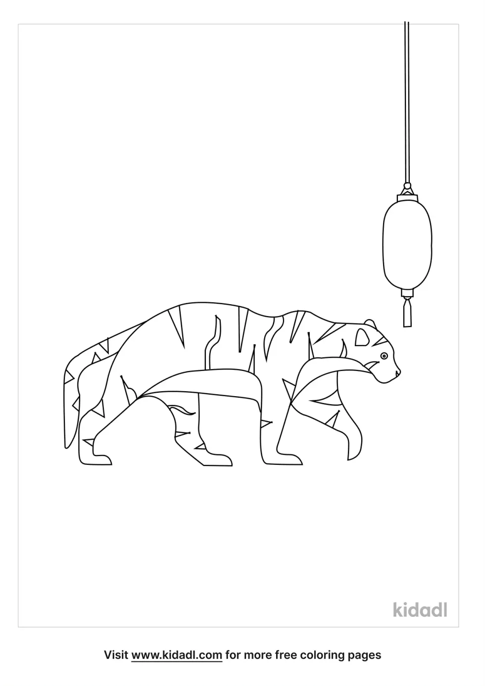 Year Of The Tiger Coloring Page