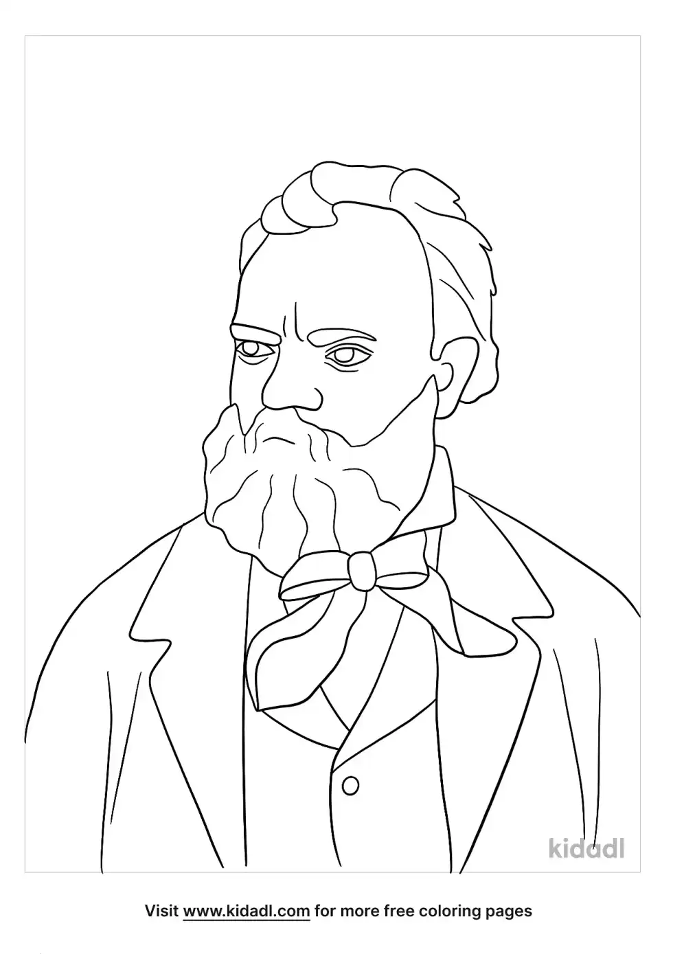 Antonín Dvořák Coloring Page