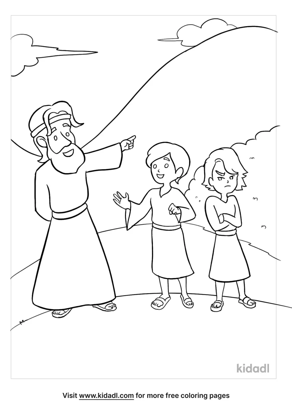 Parable Of Two Sons Coloring Page