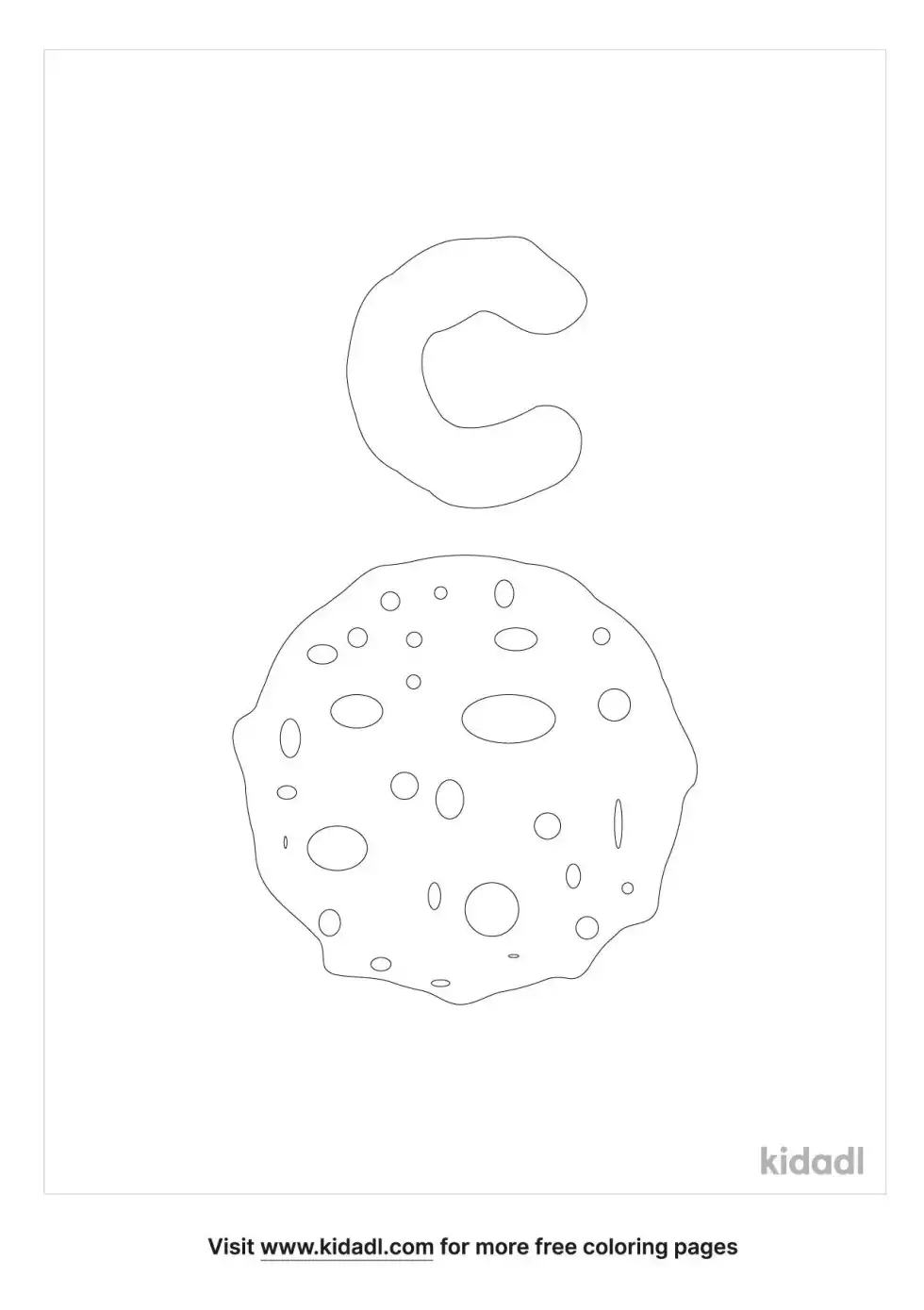 C Is For Cookie Coloring Page