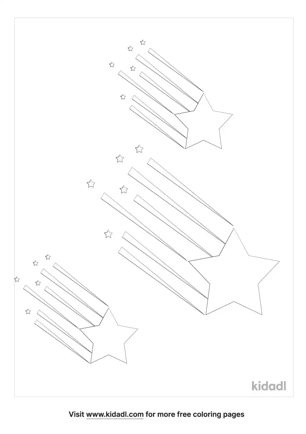 Shooting Star Coloring Page
