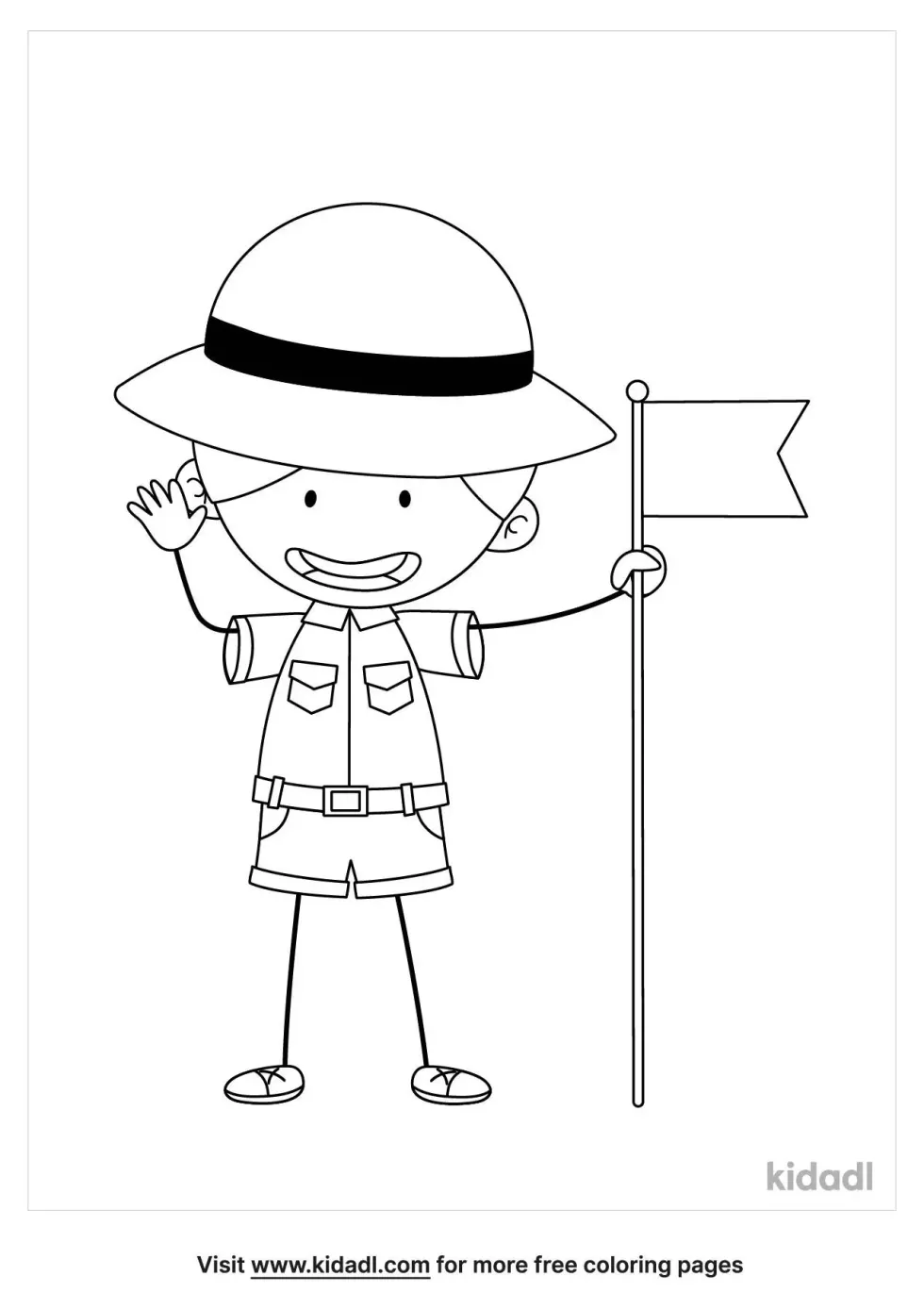 Boy Scout Coloring Page