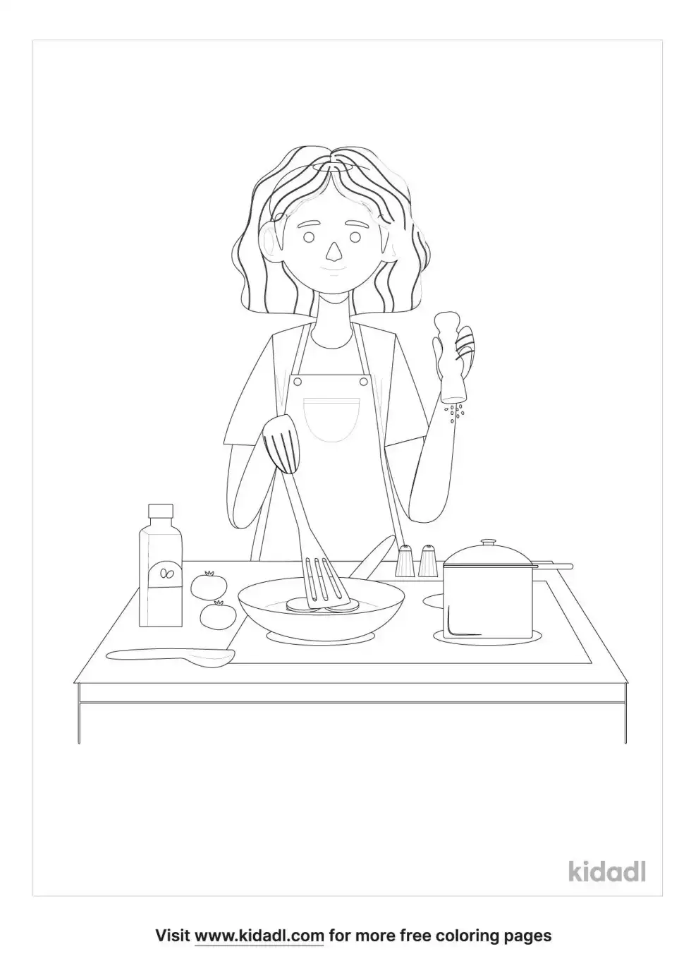 Cooking Coloring Page