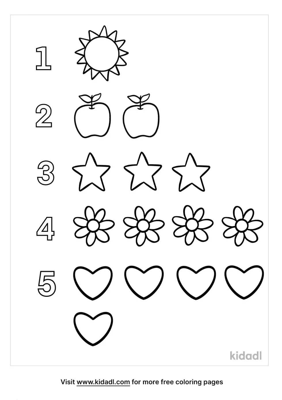 Counting Coloring Page