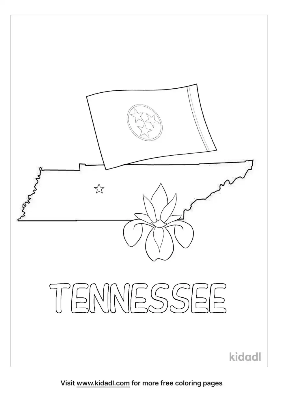 Tennessee Coloring Page