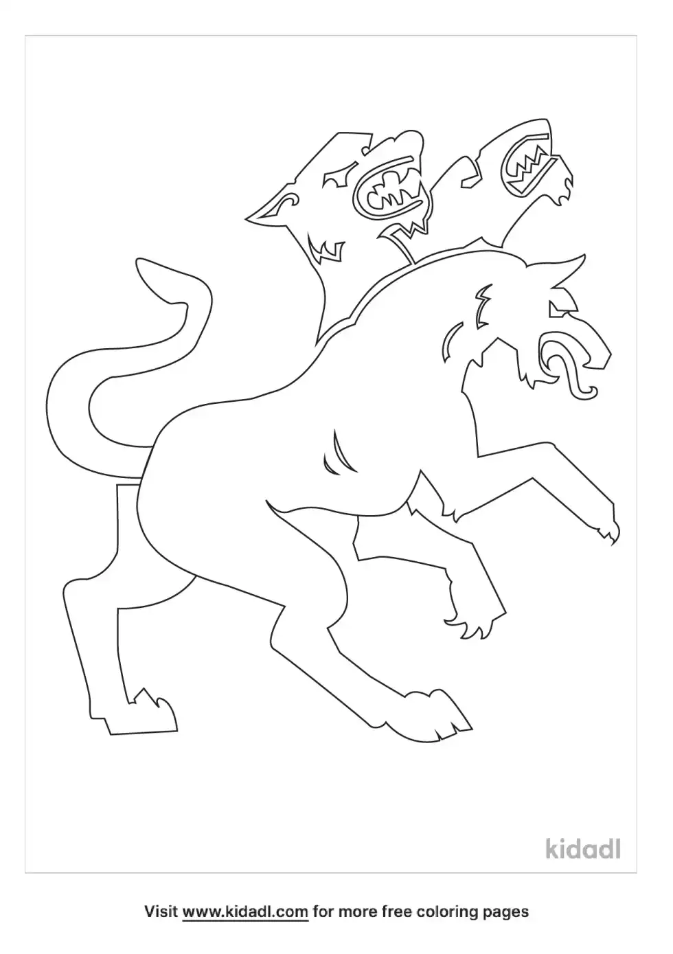 Cerberus Coloring Page