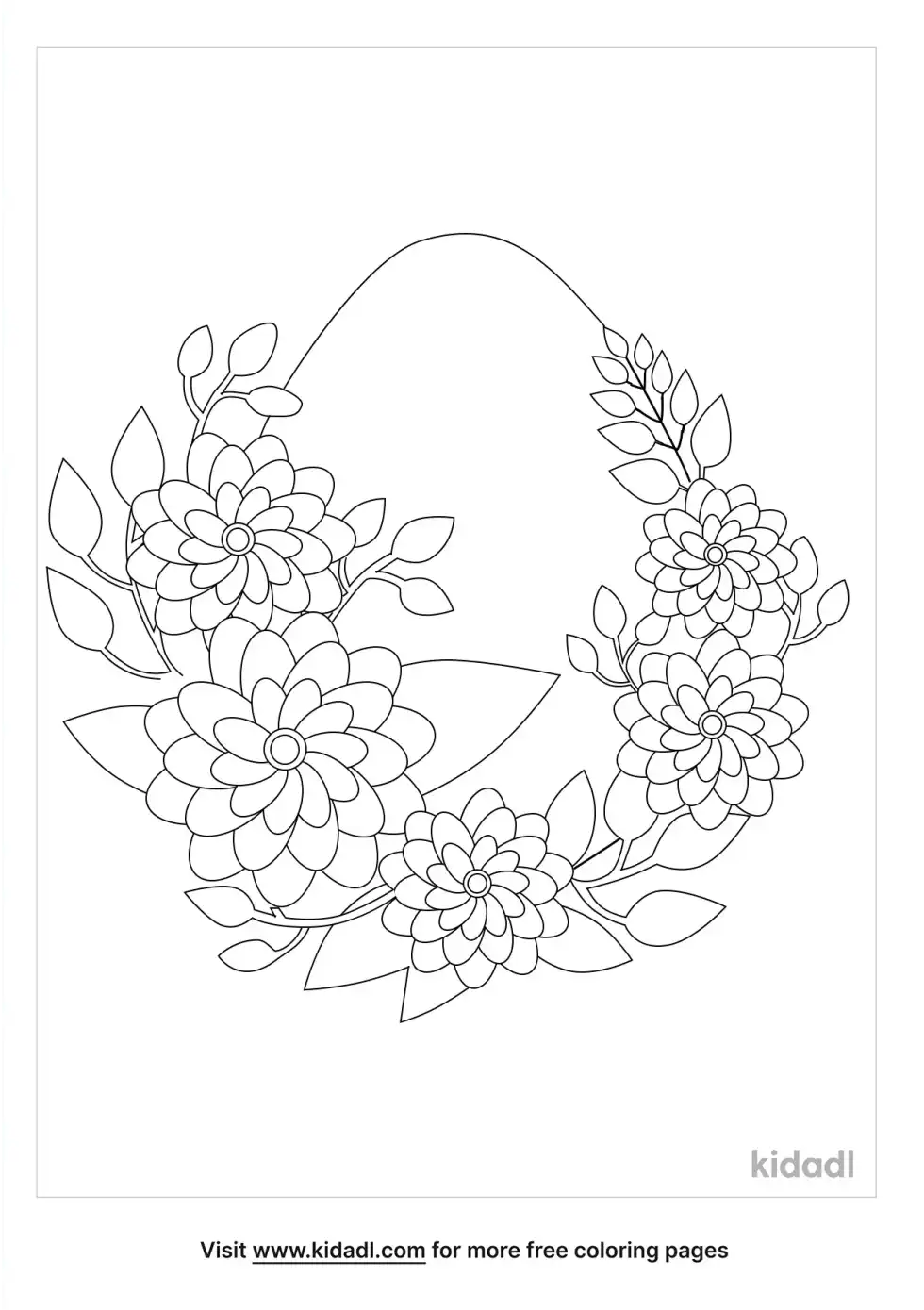 Easter Flower Coloring Page