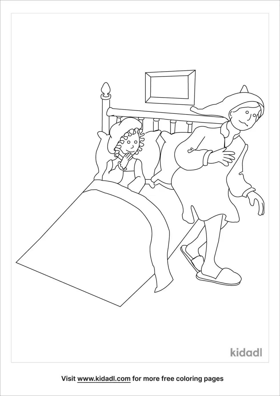 Mama In Her 'kerchief Coloring Page