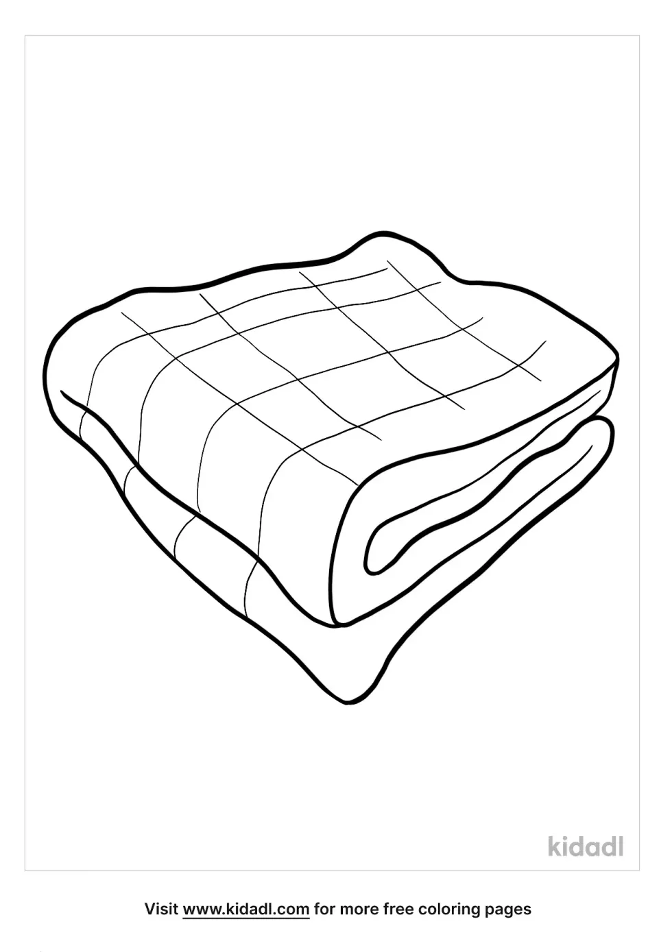 Blanket Coloring Page