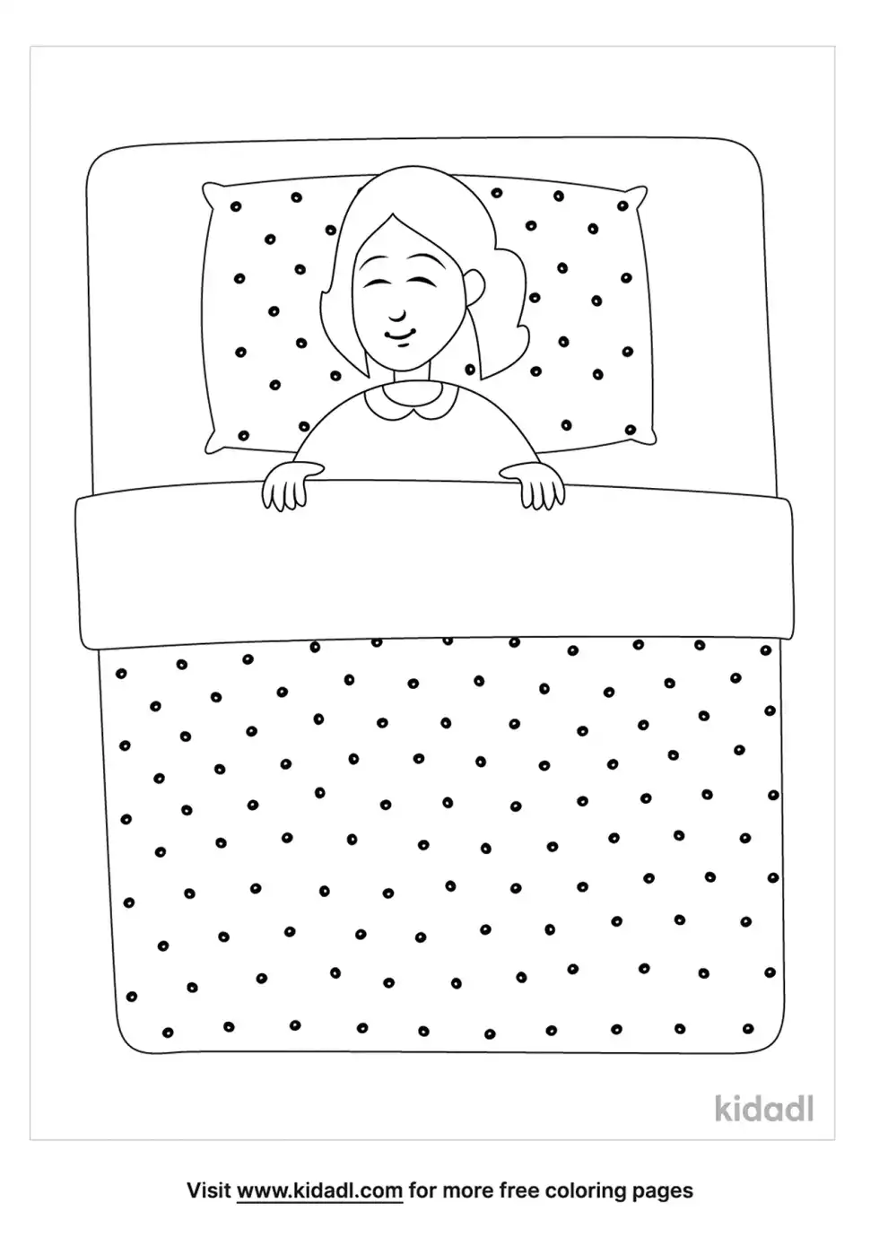 Sleeping Granny Coloring Page