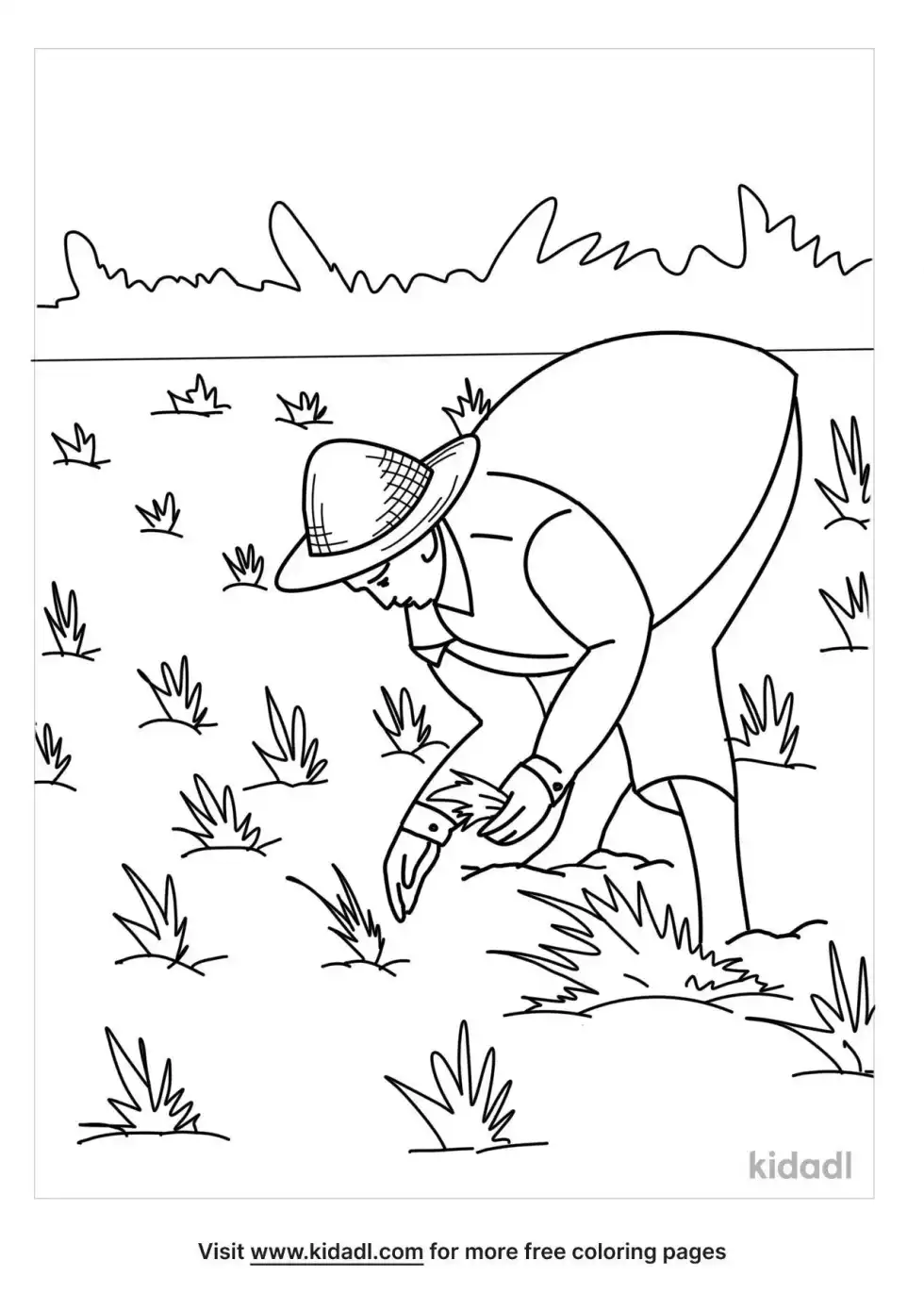 Farmer Coloring Page