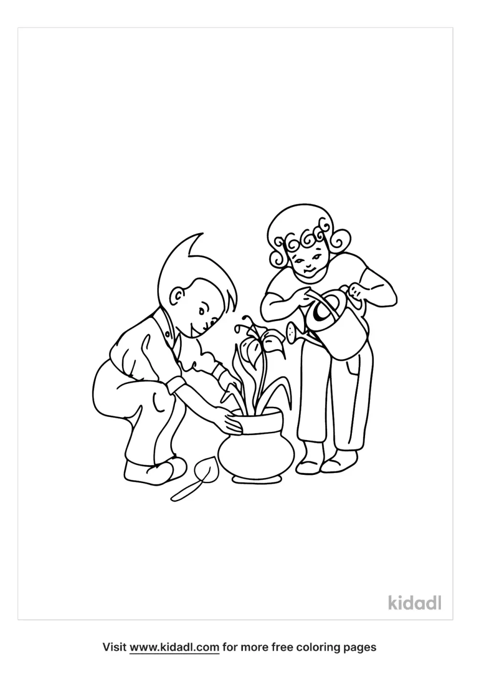 Helping Others Coloring Page