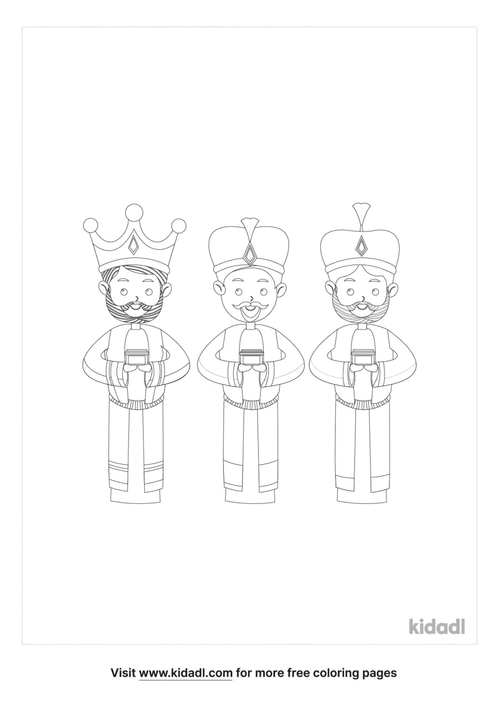 Christmas Wiseman Coloring Page