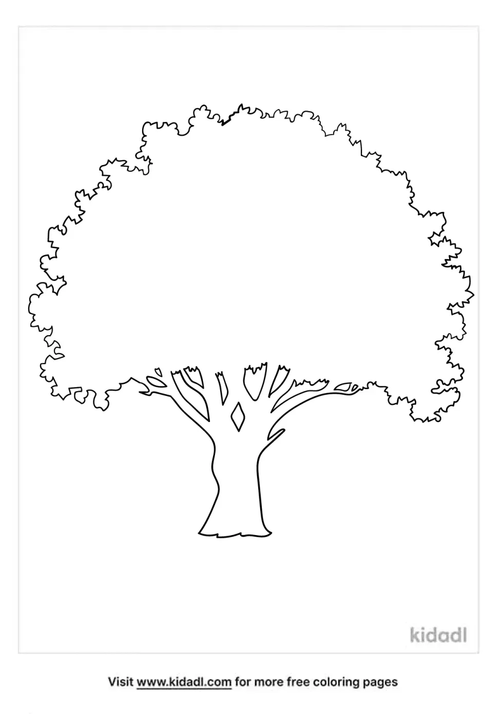 Oak Tree Outline