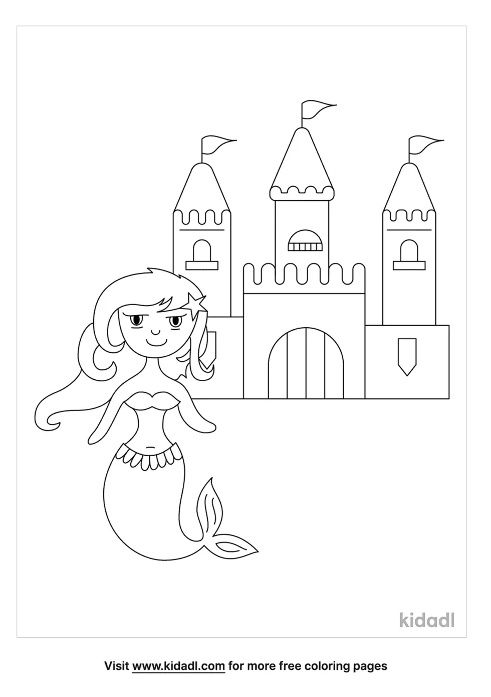 Mermaid With Castle