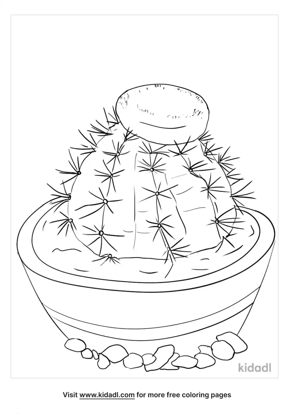 Melocactus Intortus Coloring Page