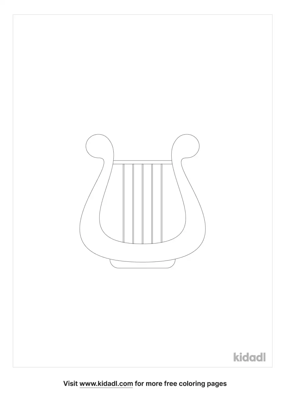 Cithara Coloring Page