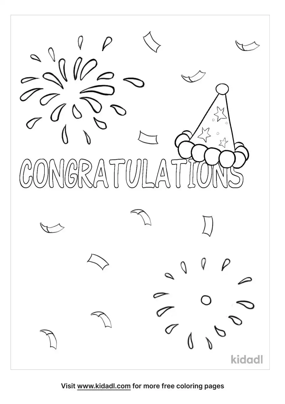 Congratulations Coloring Page