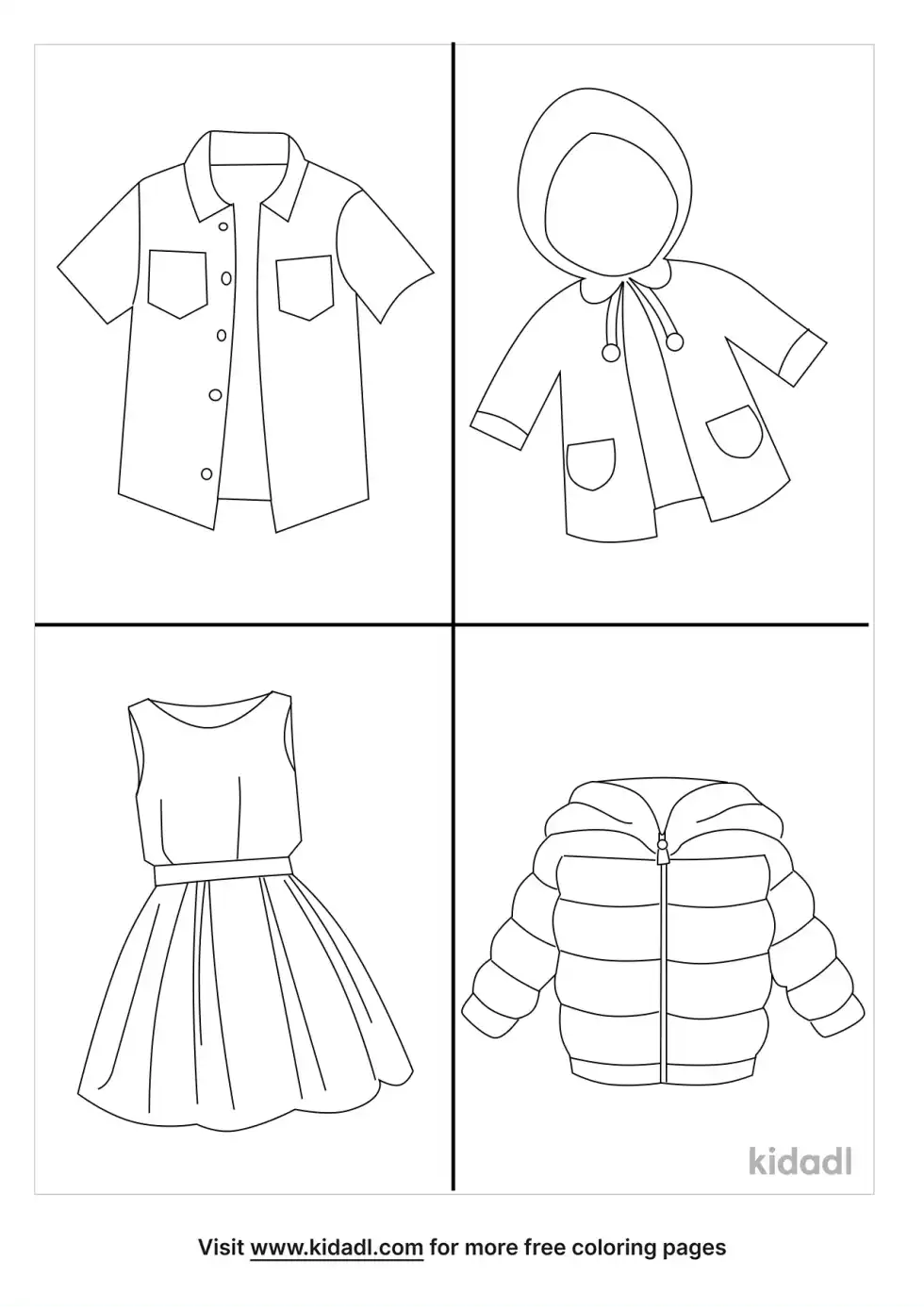 Four Seasons Coloring Page