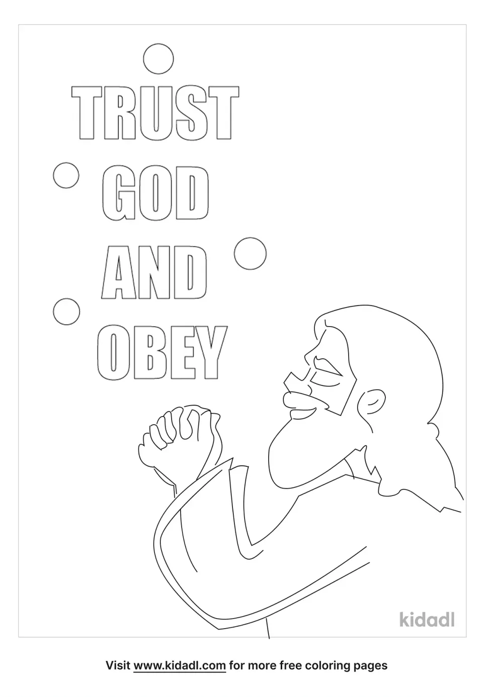 Obey God Coloring Page