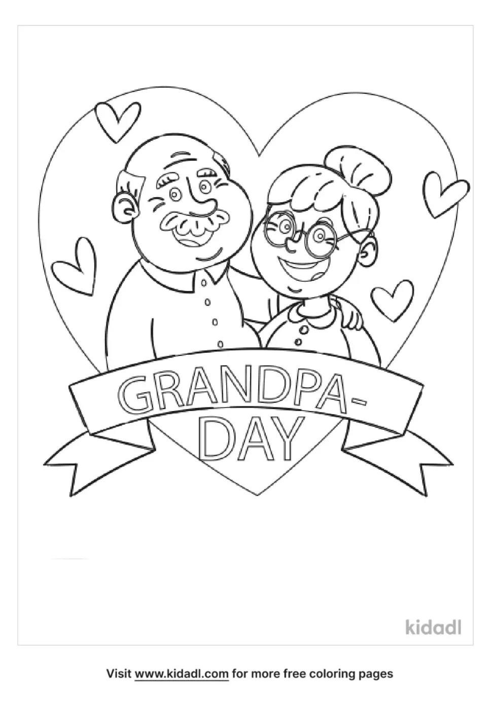 Grandparents Day Coloring Page
