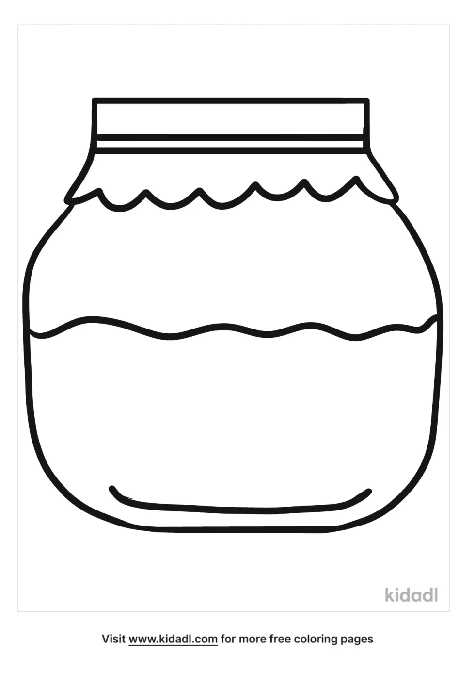 Jar Coloring Page
