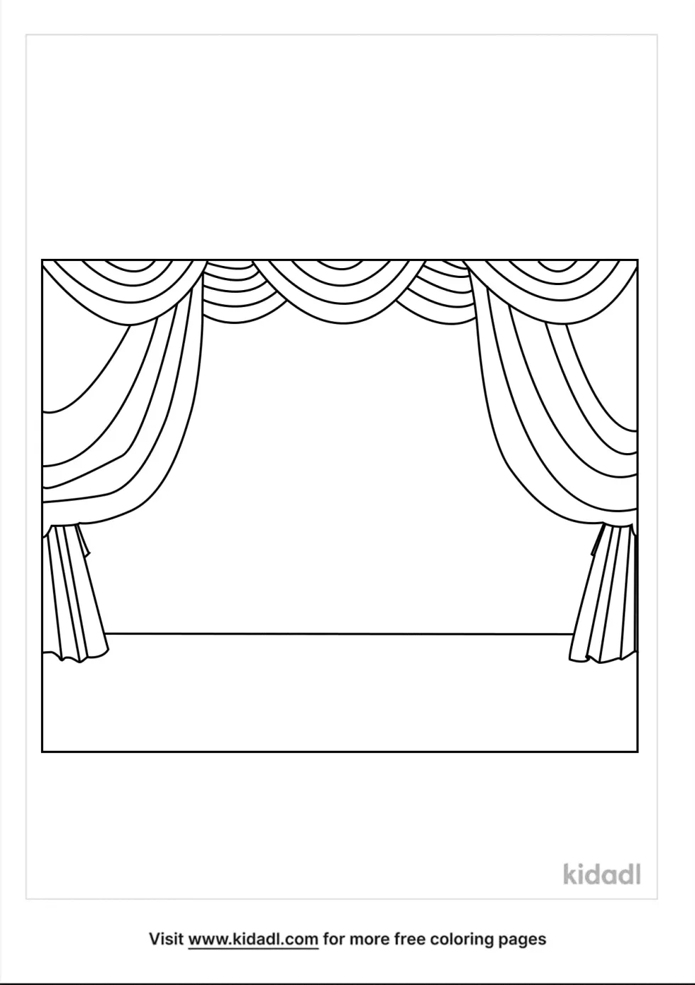 Stage Coloring Page