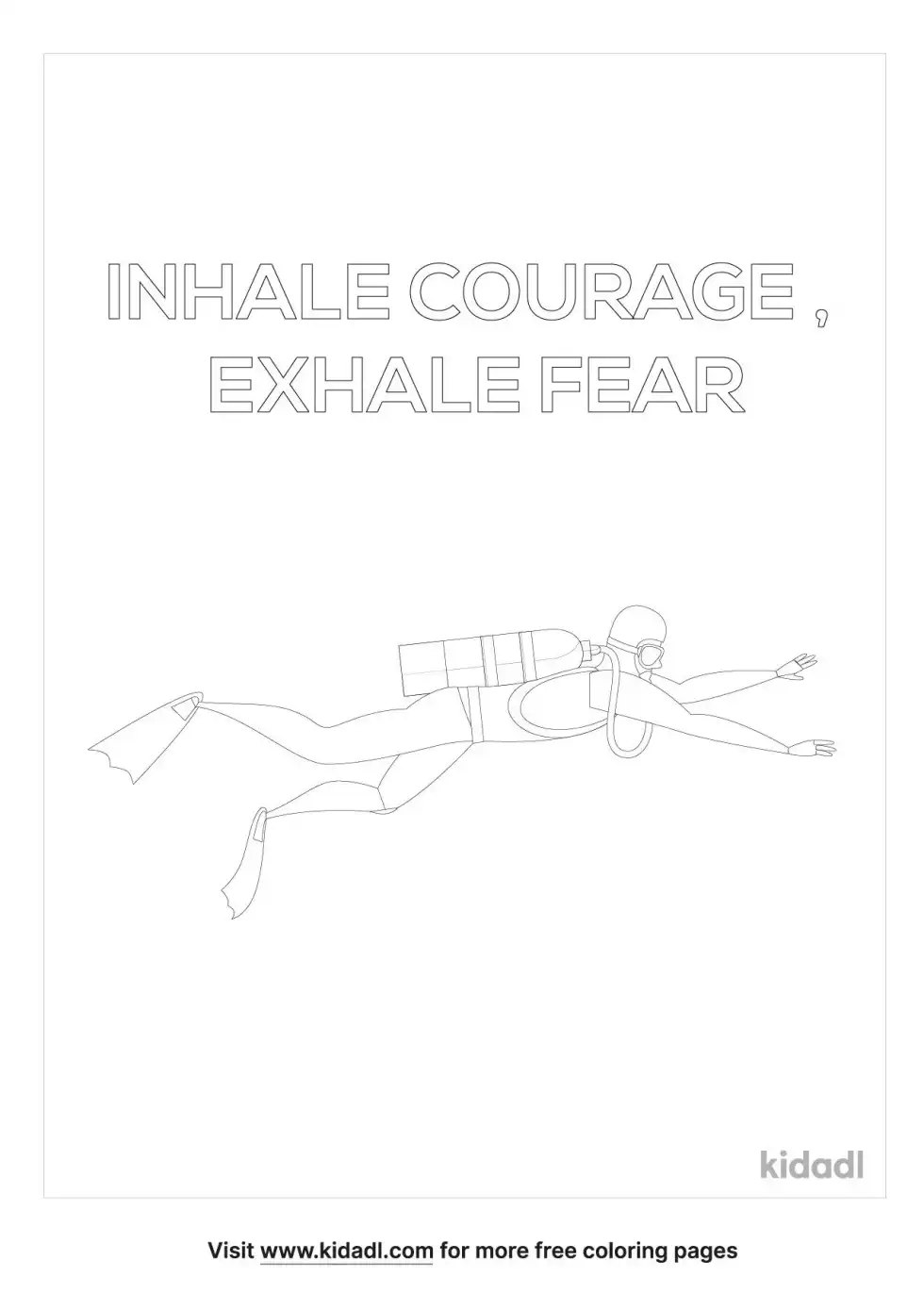 Courage Coloring Page