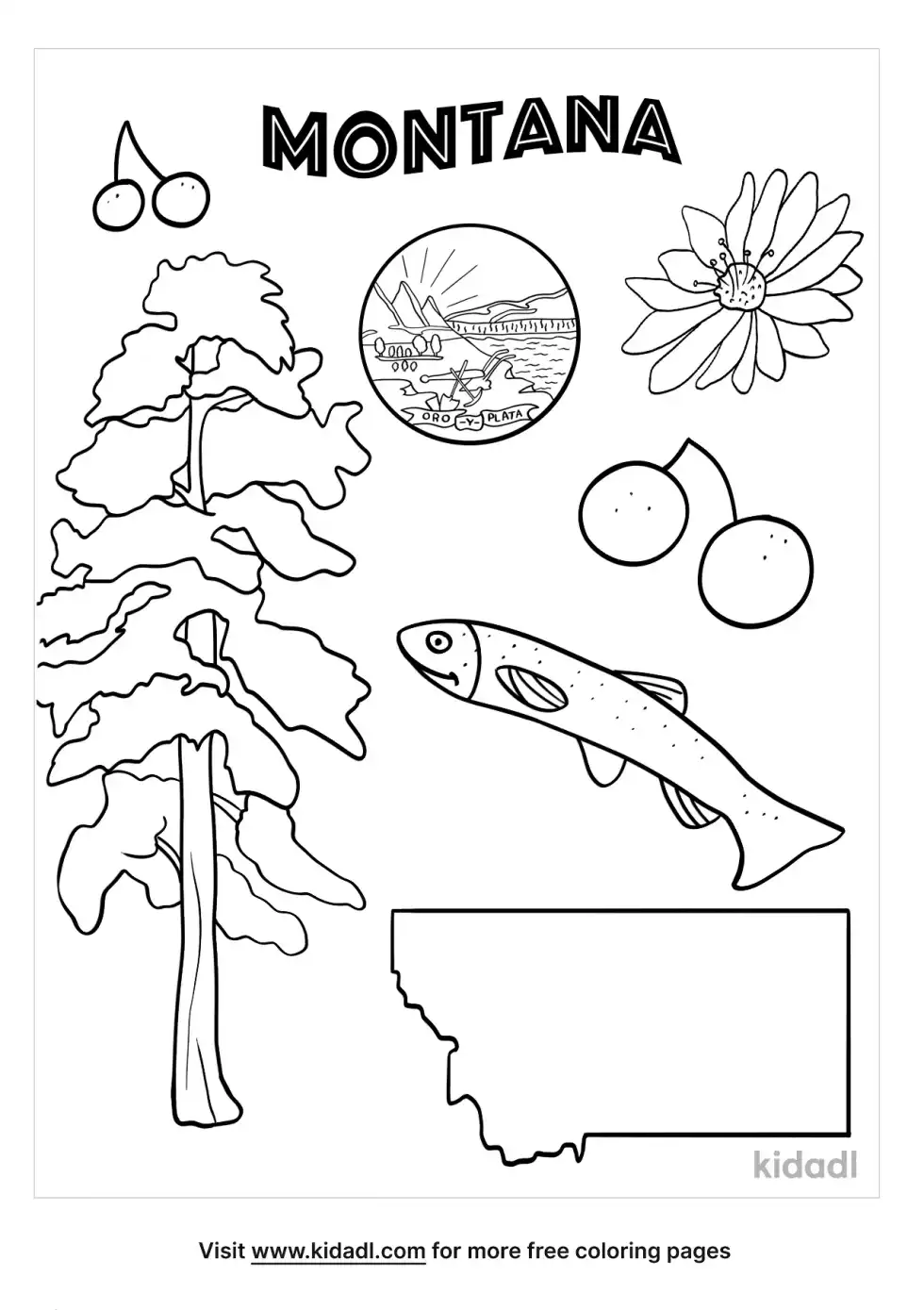 Montana Coloring Page