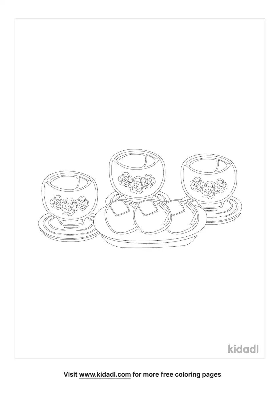 Tea Coloring Page