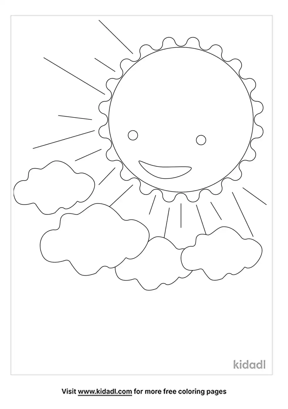 Sunrise Coloring Page