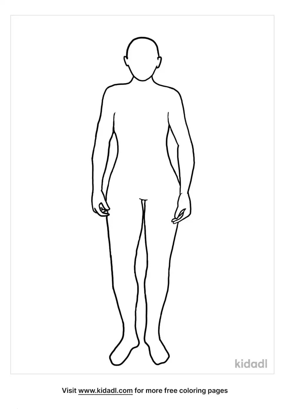 Blank Person Coloring Page