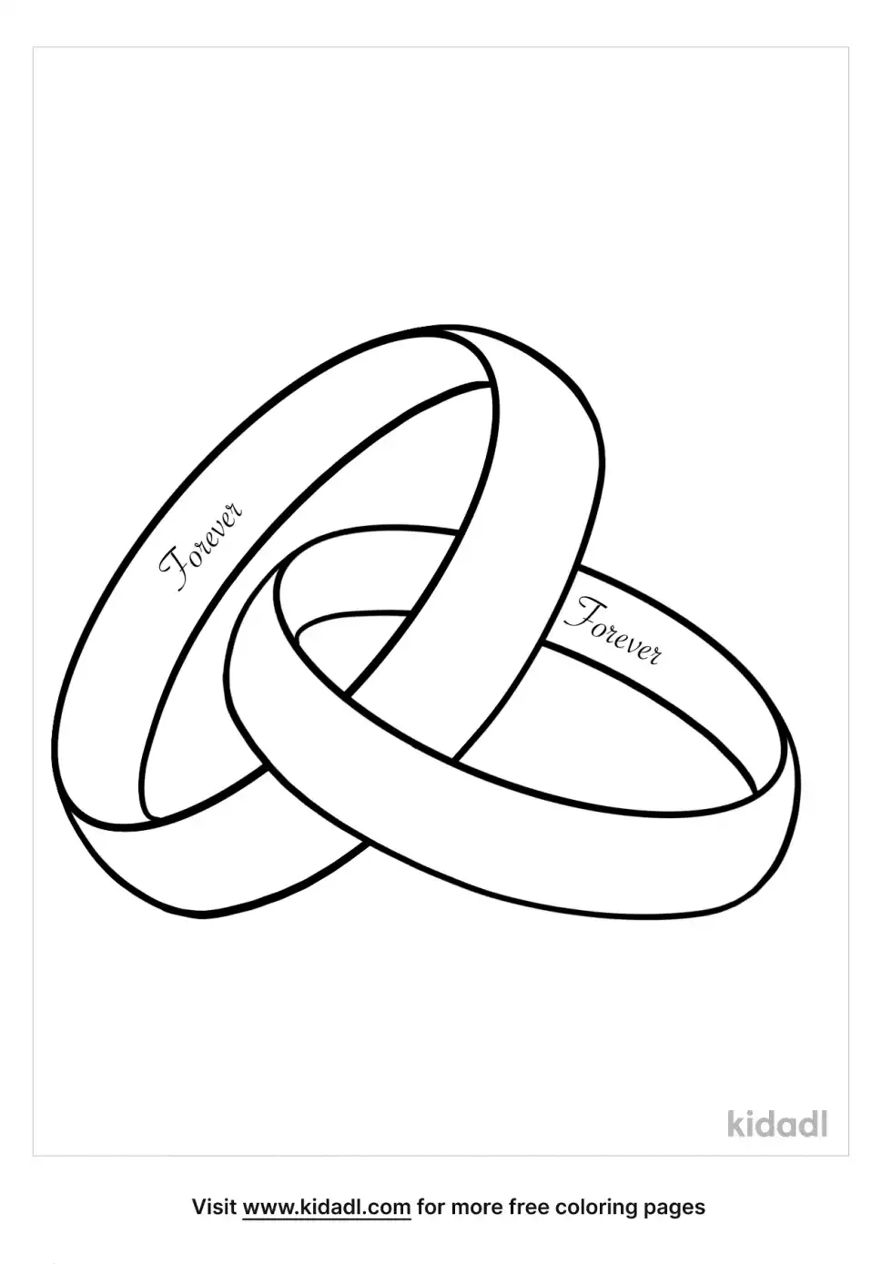 Wedding Ring Coloring Page