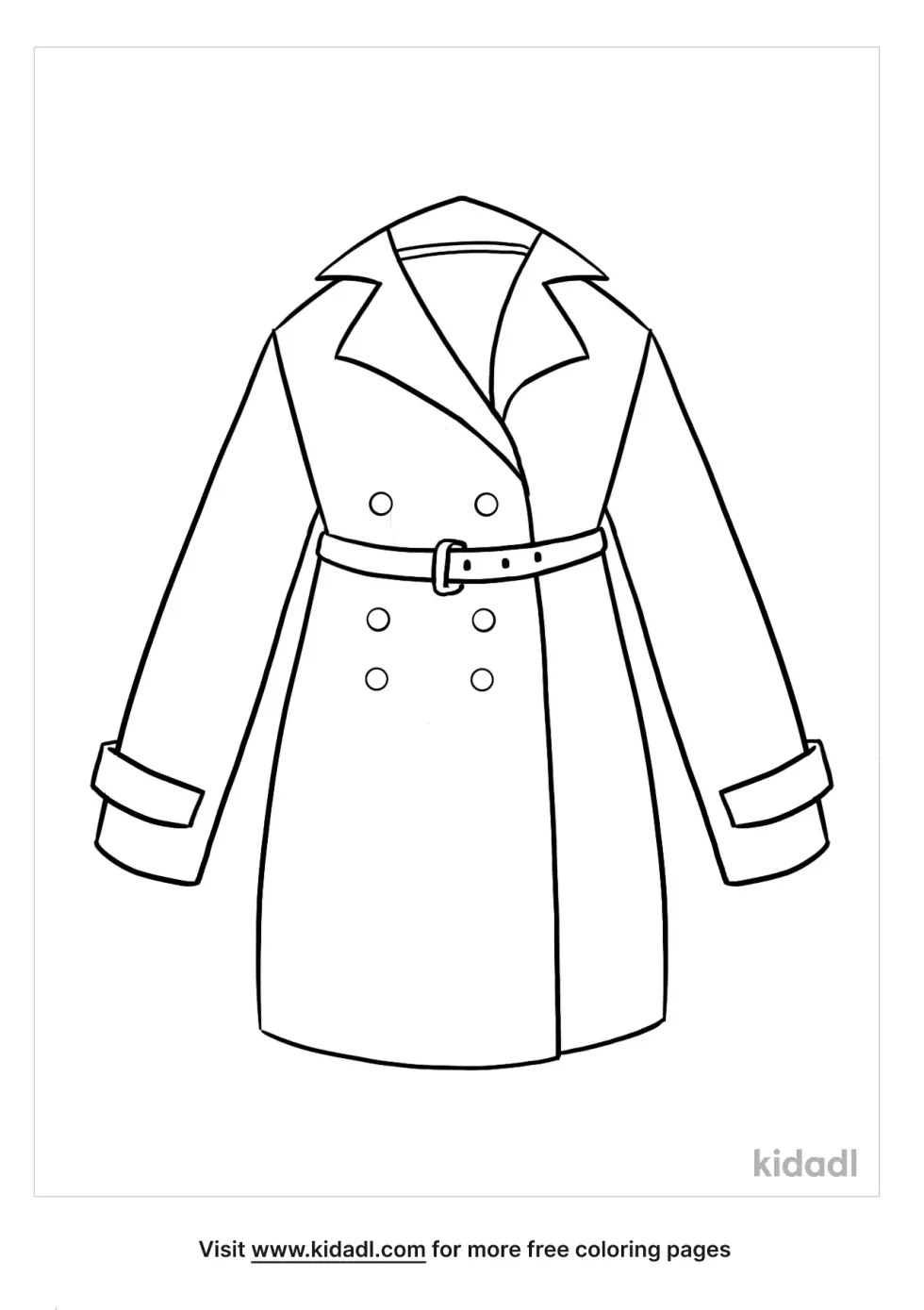 Coat Coloring Page